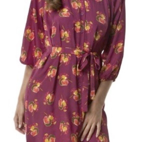 TUCKER X TARGET XS Floral Dress Purple Pink Collaboration RARE LIMITED EDITION - Picture 10 of 15